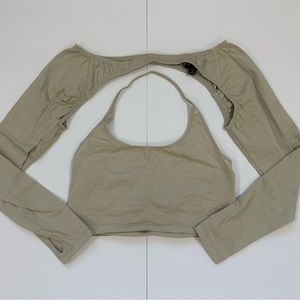 Motel Rocks Brandy Long Sleeve in Coconut Milk - MEDIUM